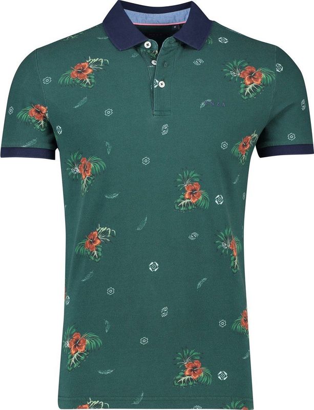 New Zealand poloshirt korte mouw groen