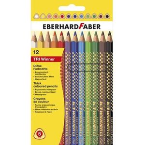Eberhard Faber kleurpotloden - The Winner - assorti kleuren - 12 stuks - EF-518212