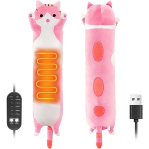 Warmtekussen Oplaadbaar - Elektrisch Warmtekussen - Draadloos Warmtekussen - Herlaadbaar - Verwarmd Kussen - Warmtekussen Rug - Warmtekussen Nek - Pijnverlichting - Comfort & Ontspanning