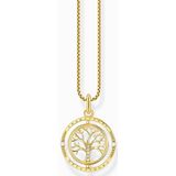 Thomas Sabo - KE2148-414-14 - Halsketting - Wit - 925er Zilver Geel Verguld - 40-45cm