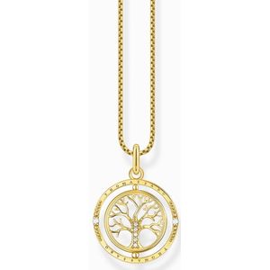 Thomas Sabo - KE2148-414-14 - Halsketting - Wit - 925er Zilver Geel Verguld - 40-45cm