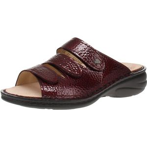 Finn Comfort - Hellas - Damesschoenen - Wijn - Klittenbandsluiting - Blokhak