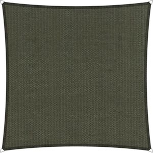 Shadow Comfort® Vierkantige schaduwdoek - UV Bestendig - Schaduwdoek vierkant - Zonnedoek - 500 x 500 CM - Deep grey