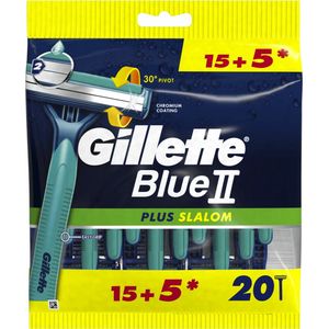 Gillette Scheermesjes Blue 2 Plus Slalom 20 stuks