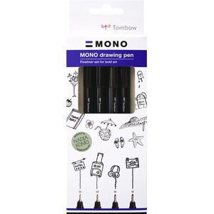 Tombow Fineliner Mono - bold set WS-EFLH-B-4P