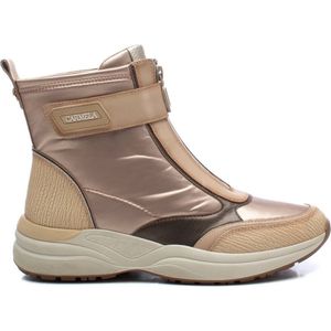 Carmela - Enkellaarsjes - Beige - Leer