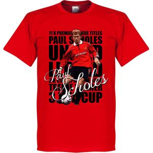 Paul Scholes Legend T-Shirt - Rood - Kinderen - 140