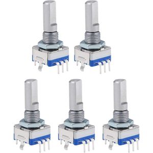 Roterende Encoder Schakelaar 5 stks-partij 360 Graden Rotary Encoder Code Schakelaar-Roterende Encoder Codering - 5Pin Handvat - Lengte 20mm - Voor Arduino Raspberry Pi