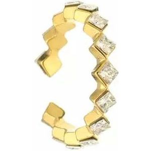Ring Lynn - Michelle Bijoux - Ring - One size - Stainless Steel (verkleurt niet!) - Goud/Zilver