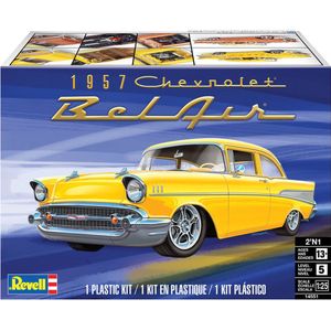 1:25 Revell 14551 1957 Chevy Bel Air - Two Door Sedan - Amerikaanse Auto Plastic Modelbouwpakket