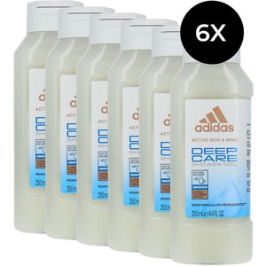 Adidas Deep Care Shower Gel - 6 x 250 ml