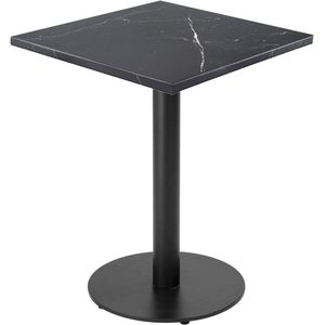 Oviala - Rivoli - Eettafel - Zwart Onderstel - Zwart Marmeren Bekleding