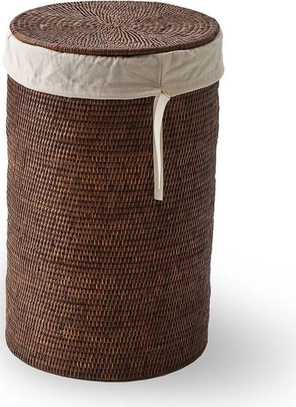 Decor Walther - Basket Klein - Wasmand - Bruin - Hand Gevlochten van Riet met Binnenzak