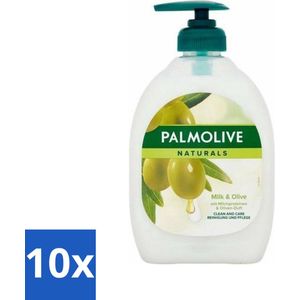 Palmolive - Milk & Olive - Handzeep Met Pomp - Verzorgend & Mild - 500 ml - Bulkverpakking - 10 stuks