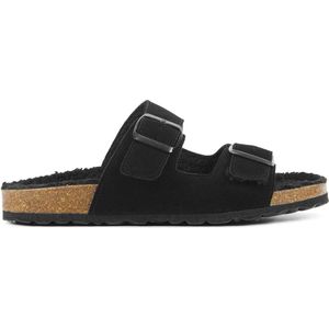 Lina Locchi - L1368 - Slippers - Zwart - Vacht - 2 Band