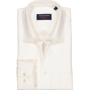 CASA MODA comfort fit overhemd - mouwlengte 72 cm - beige - Strijkvrij - Boordmaat: 45