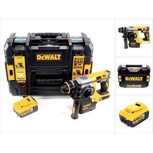 DeWalt DCH 273 NT Snoerloze combihamer 18V 2.1J SDS-Plus Brushless + 1x accu 5.0Ah + TSTAK - zonder lader