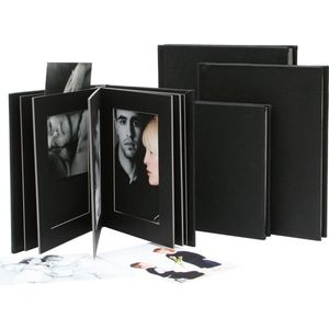 Deknudt Frames A66DA2 10PH - passepartout album - zwart - 10x 13x18 cm
