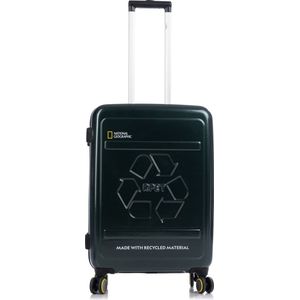 National Geographic Harde Koffer / Trolley / Reiskoffer - 55 cm (S) - Balance RPET - Donker Groen