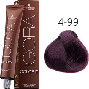 Schwarzkopf - Igora Color 10 4-99 - Haarkleuring - 60ml