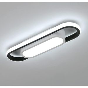 Goeco plafondlamp - 40cm - Medium - LED - 24W - 3000LM - 6500K - koel wit licht - rechthoekige plafondlamp - acryl - voor woonkamer, slaapkamer, keuken, hal, studio