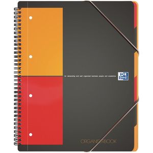 Oxford International Organiserbook notitieboek - A4+ - Geruit 5 mm - 160 pagina's