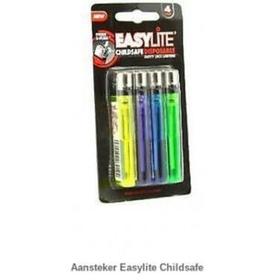 Aanstekers - Easylite - 4st - Kinderslot