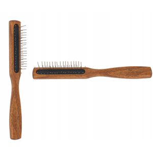 Gorgol Houten Pneumatische haarborstel met metalen pinnen - antistatisch