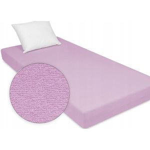 Terry hoeslaken met elastiek - 90x190 cm - Lila