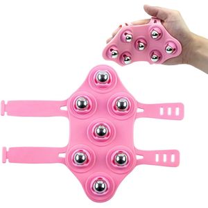 Balmassagehandschoenen - Massagehandschoenen - Draagbare lichaamsmassageroller - Massagehandschoenen in palmvorm - Metalen balmassageapparaat