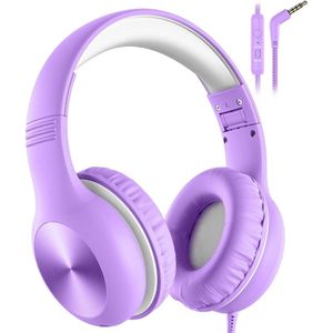 VELTRR® Koptelefoon Kinderen met Draad - Gaming Headset - Paars