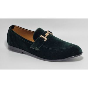 STARLITE - Heren Schoenen - Heren Loafers - Heren Instappers - Suède - Groen - Maat 42