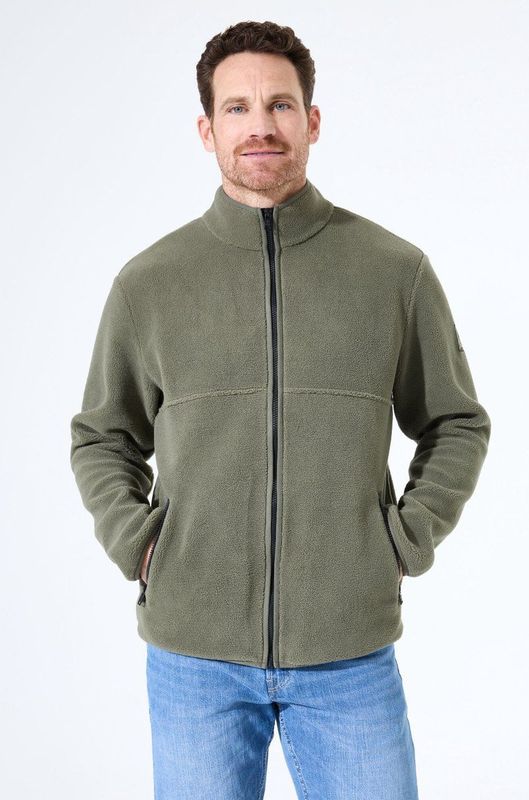 GARCIA - Effen Vest - Groen - Lange Mouw