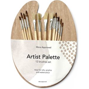 Mora Approved - Artist Palette - Set van 12 penselen