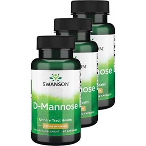Swanson | D-Mannose 700mg | 60 Capsules | 3 stuks | 3 x 60 capsules