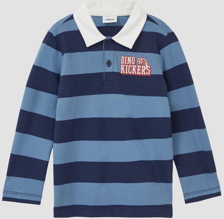 s.Oliver RED LABEL - Regular Fit - Shirt - Gestreept - Lange Mouwen - Puur Katoen