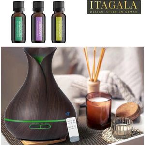 Itagala Geurverspreiders |  Aroma diffuser Vaas | Donkerbruin