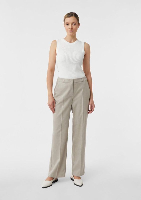 comma - Marlene-broek - Flanel - Enkellang - Casual en Zakelijk