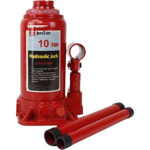 Rood Jentan JTHJ-10 Potkrik - 10 ton hefvermogen - hydraulische krik