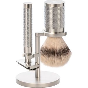 MÜHLE -Scheerset Roestvrij staal Silvertip Fibre - Rocca