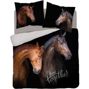 Detexpol Holland Paarden Dekbedovertrek Set 160x200cm Katoen