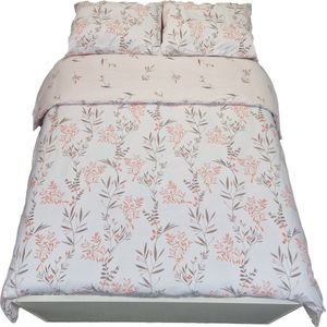 Sofiben- Budgetline- dekbedovertrek met doorlopende rits over 3 zijden- Dessin Lindsey- 140x220- 1 kussensloop