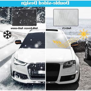 Voorruitafdekking beschermt tegen uv-stralen ijs sneeuw zon regen - zomer winter - voorruitbescherming - 210 x 125 cm.