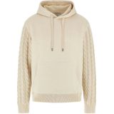 Guess - Hoodie Logo Sweatshirt - Beige - Katoen