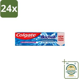 Colgate Tandpasta Maxfresh Coolmint 100 ml - Voordeelverpakking - 24 stuks - Frisse adem - Mondhygiëne