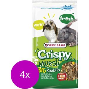 Versele-Laga Crispy Muesli Grote Konijnen - Konijnenvoer - 4 x 2.75 kg