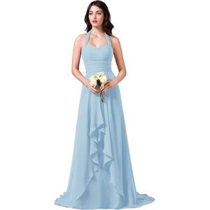 Halterhals Chiffon Avondjurk voor Dames - Formele Party Baljurk