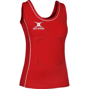 Gilbert - Netball Elite - Sport Tanktop - Rood Wit - Polyester