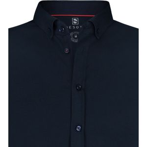 Desoto - Overhemd Korte Mouw Navy 057 - Heren - Maat M - Slim-fit