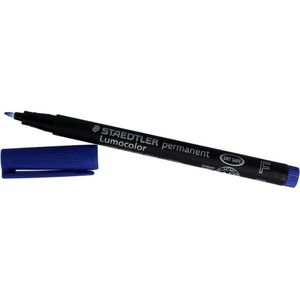 Staedtler Permanentmarker F Lumocolor Lijndikte 0,6 Mm Blauw